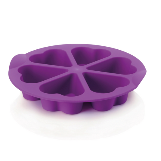 Moule 6 Coeurs Silicone
